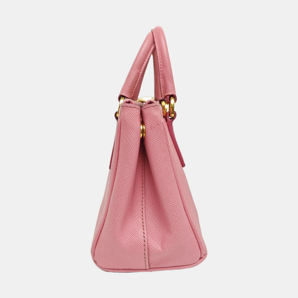 Galleria Super Mini Saffiano Calfskin Pink