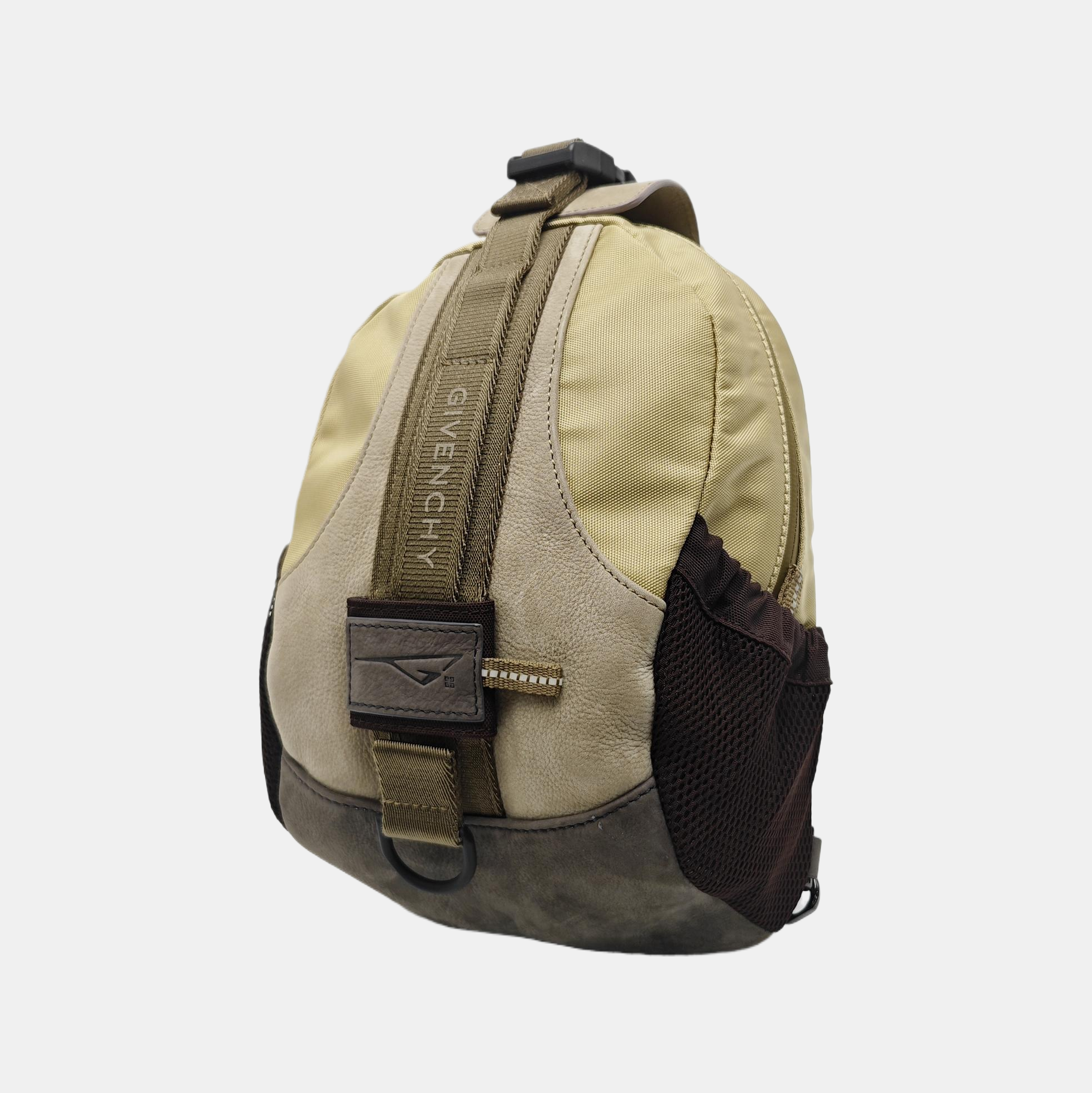 Fabric Shoulder Bag Beige