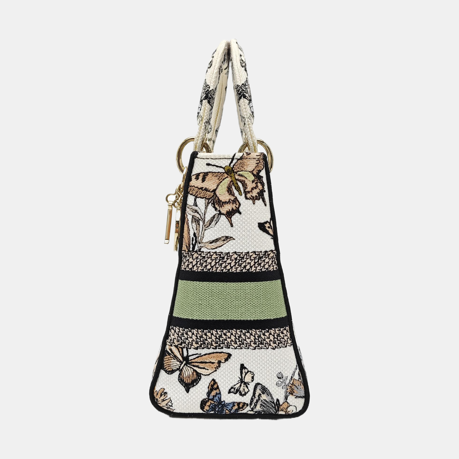 Lady D-Lite Medium Canvas Beige