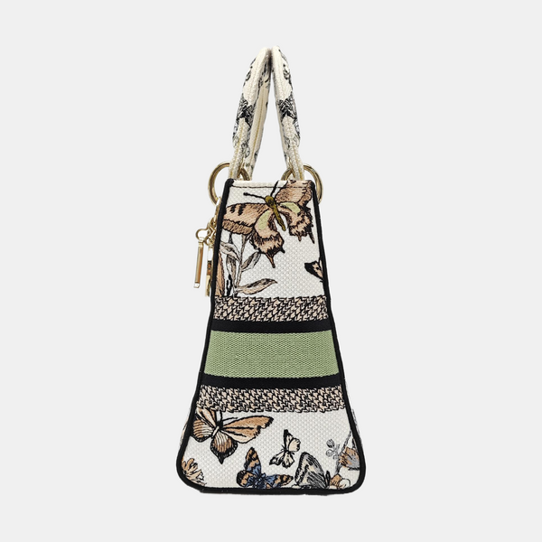 Lady D-Lite Medium Canvas Beige