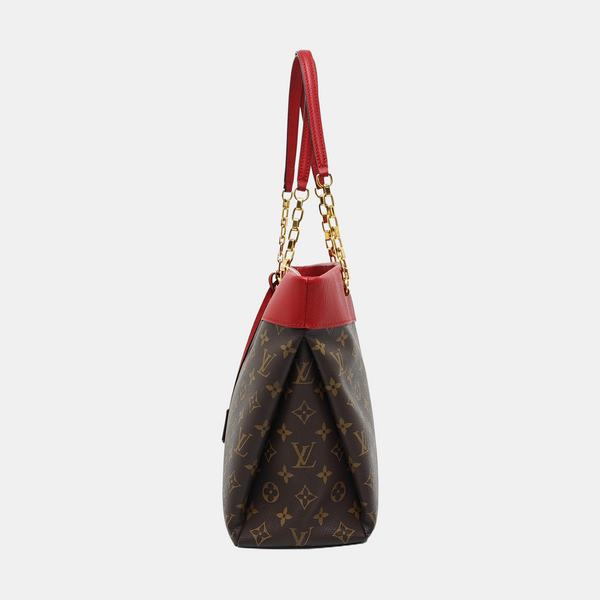PALLAS MM Monogram Coated Canvas Brown