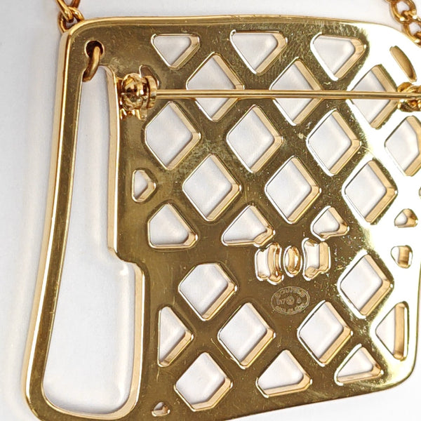 Metal Gold Brooch