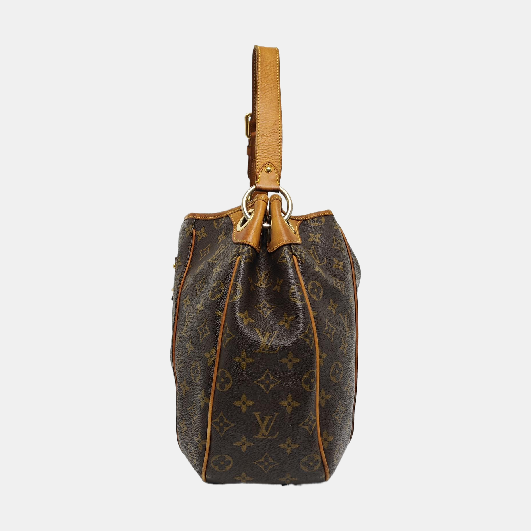 GALLIERA Monogram Coated Canvas Brown