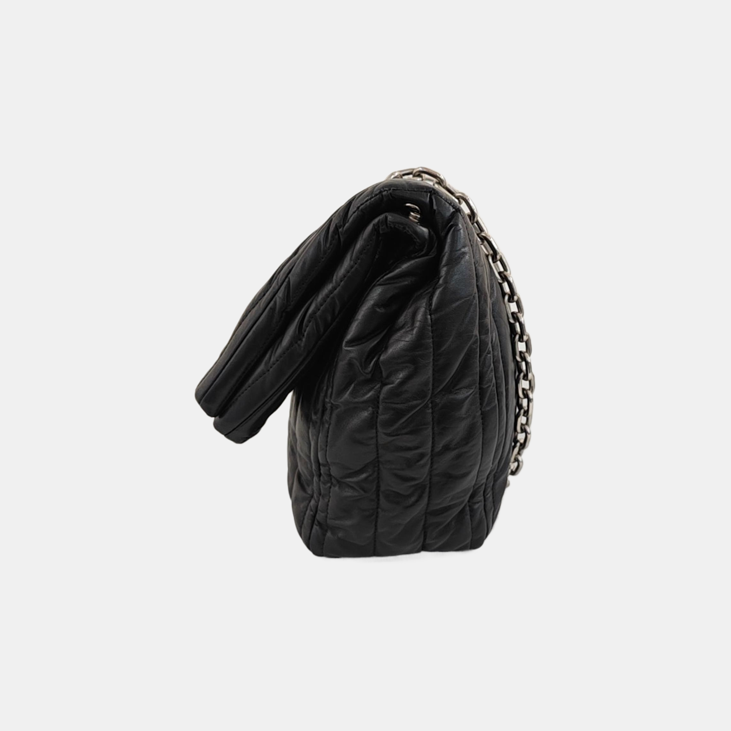 BB Quilted Calfskin Black