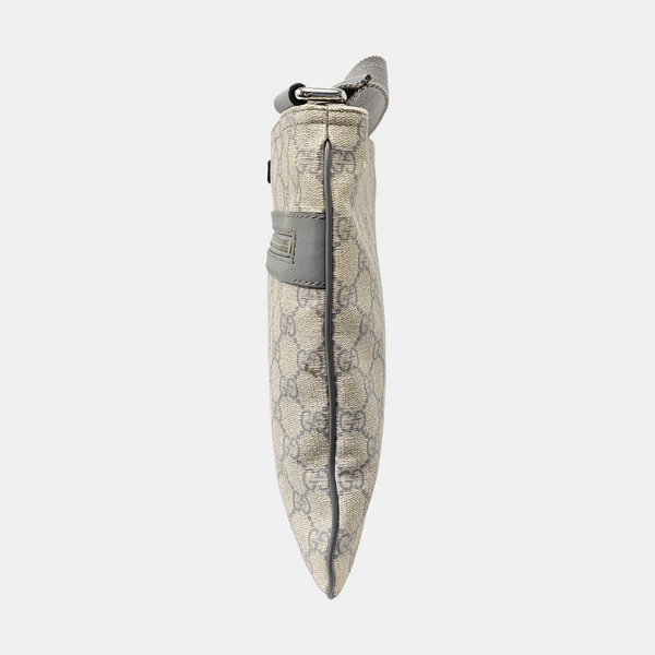 Messenger Monogram Coated Canvas Beige