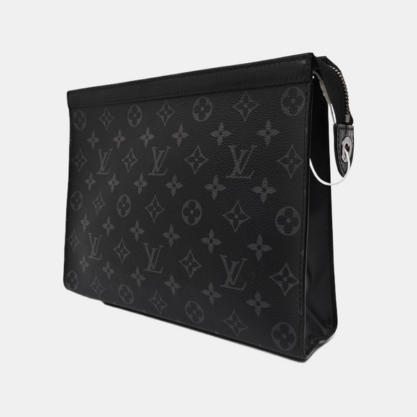 Pochette Voyag MM Monogram Coated Canvas Black