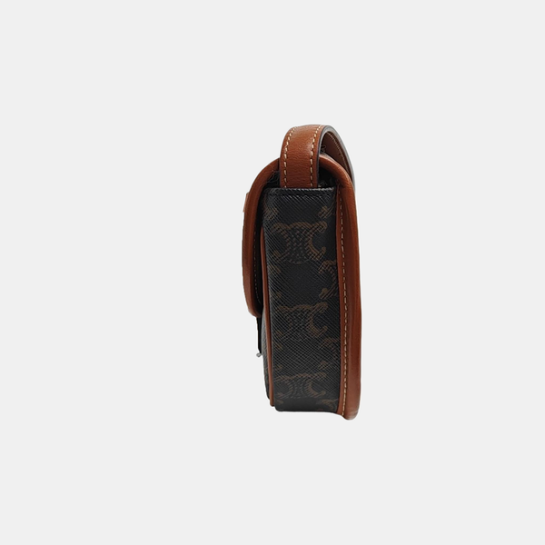 BESACE Mini Coated Canvas Brown