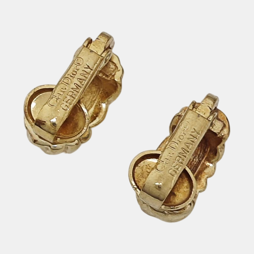 Metal Gold Clip On Earrings