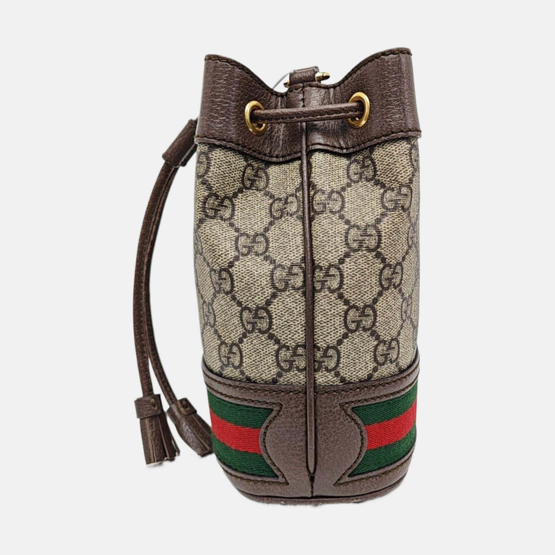 Ophidia Mini Monogram Coated Canvas Beige