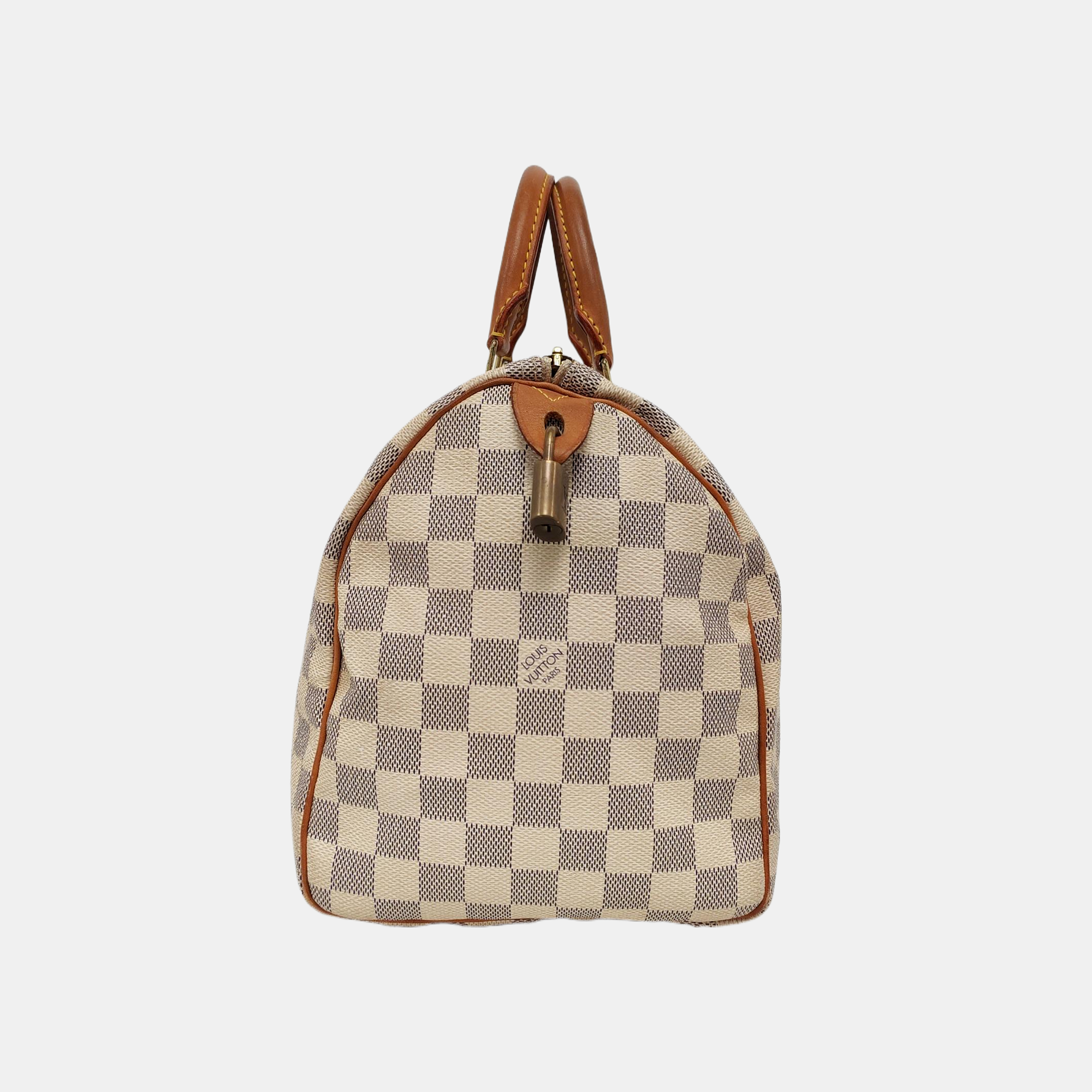 SPEEDY 30 Damier Azur Coated Canvas White