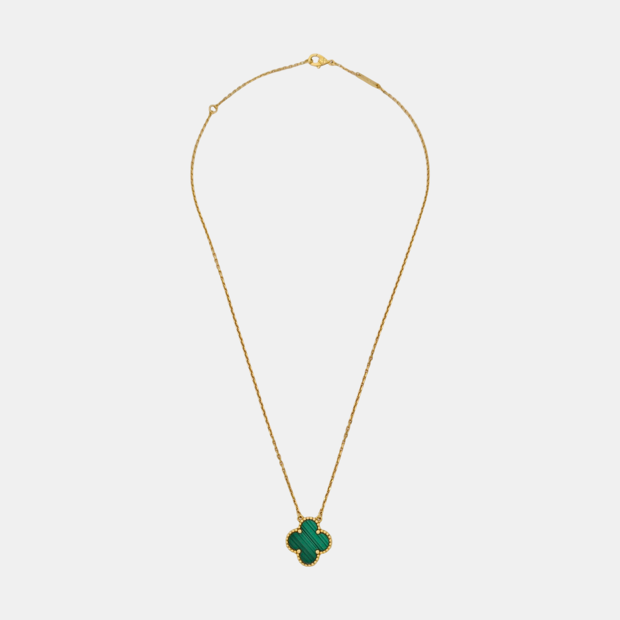 Vintage Alhambra 18k Gold Necklace
