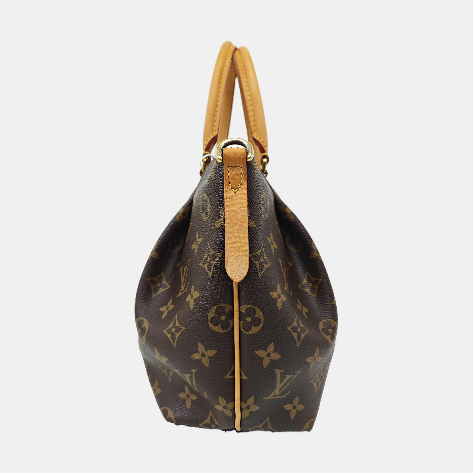 TURENNE Monogram Coated Canvas Brown
