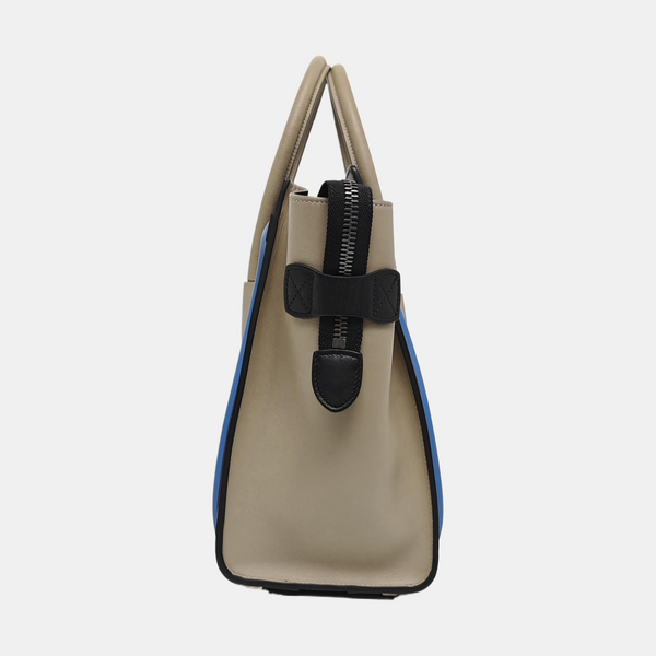 Authenticated pre-owned  LUGGAGE Micro Calfskin Gray - Tote Bag at Looply