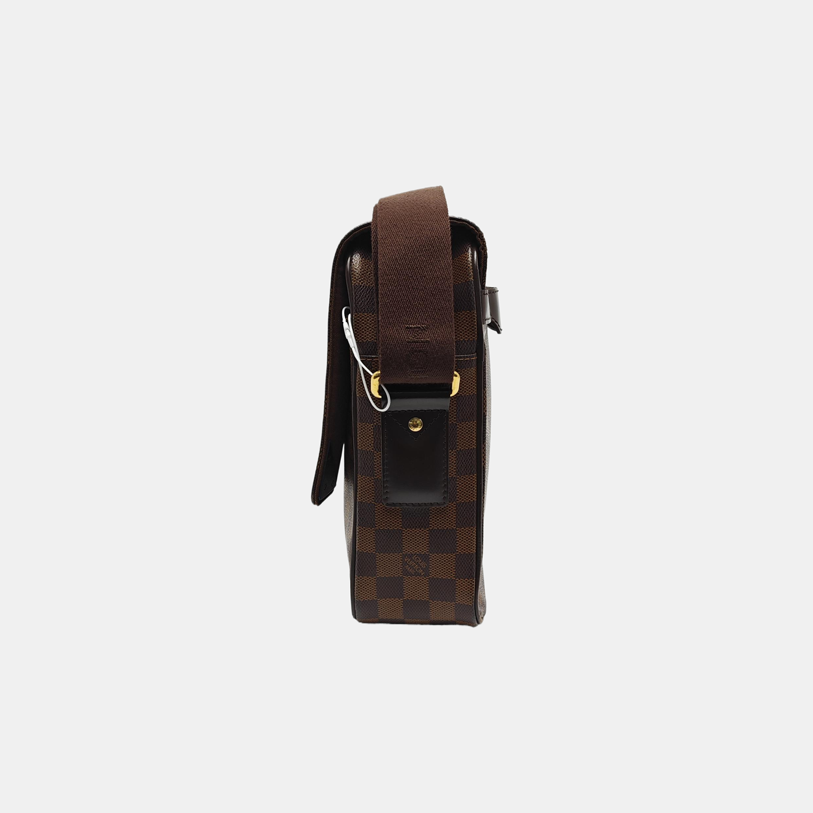 SHELTON MM Damier Ebene Coated Canvas Brown