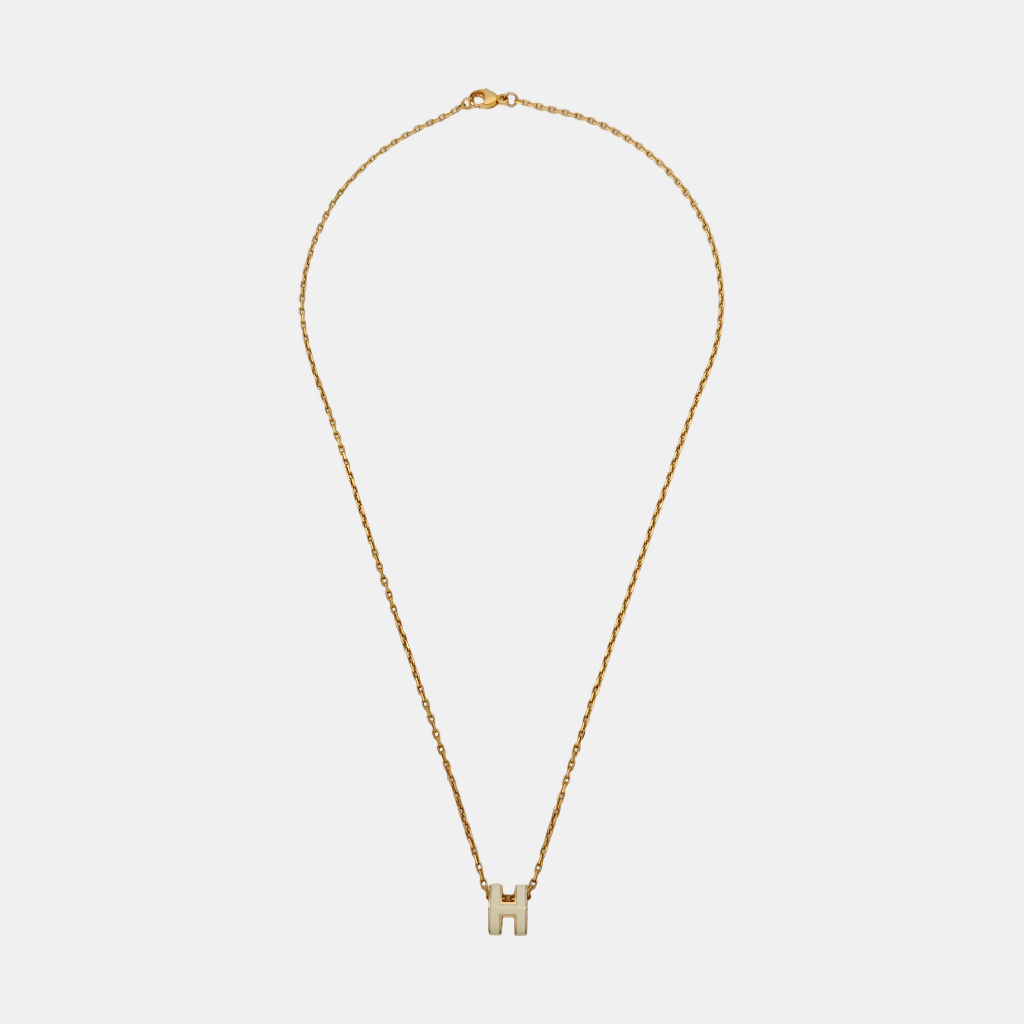Pop H Metal Rose Gold Necklace