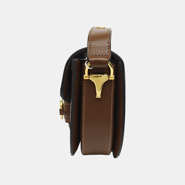 Horsebit 1955 Mini Monogram Coated Canvas Beige