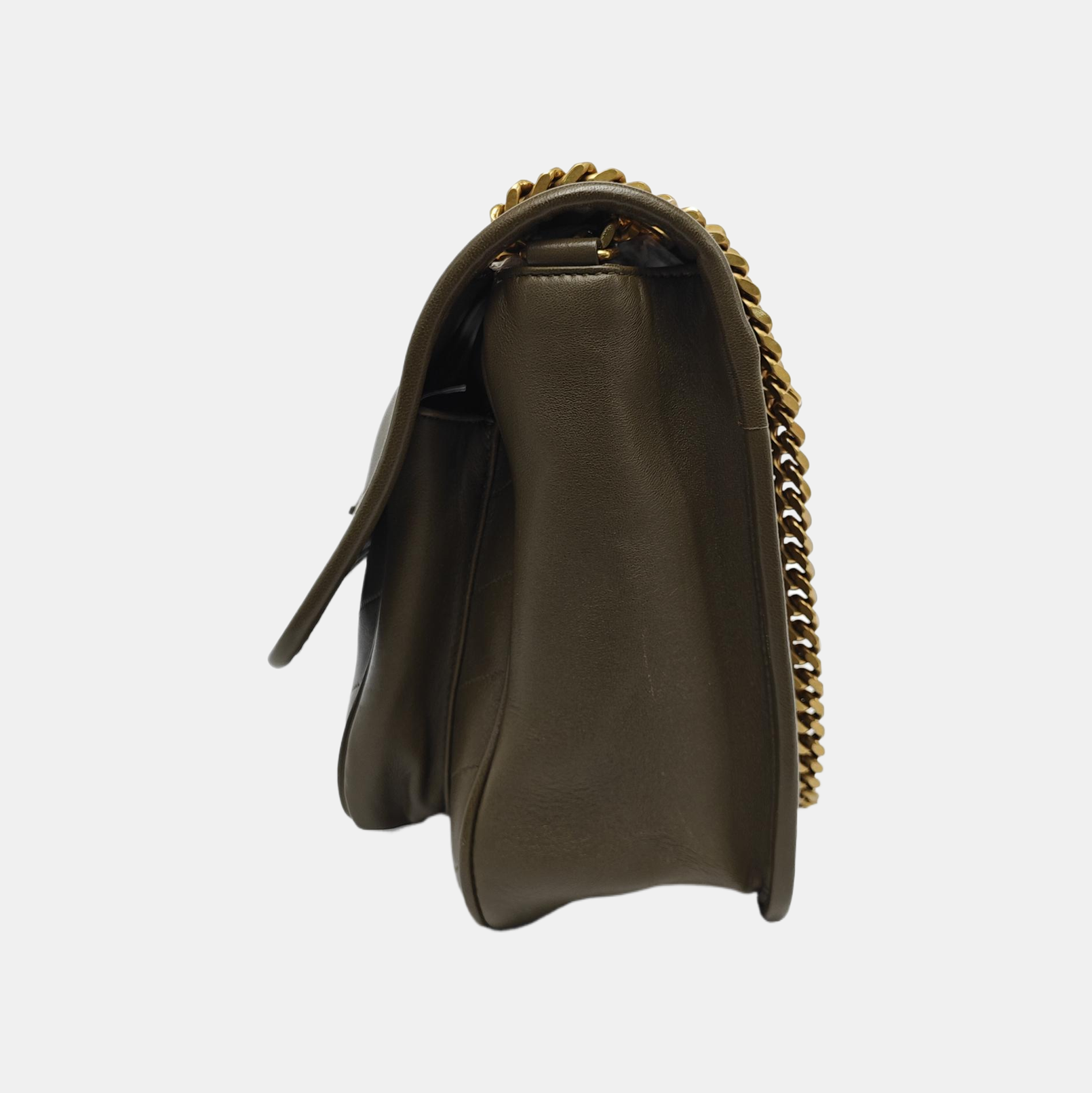 NIKI Medium Chevron Lambskin Green