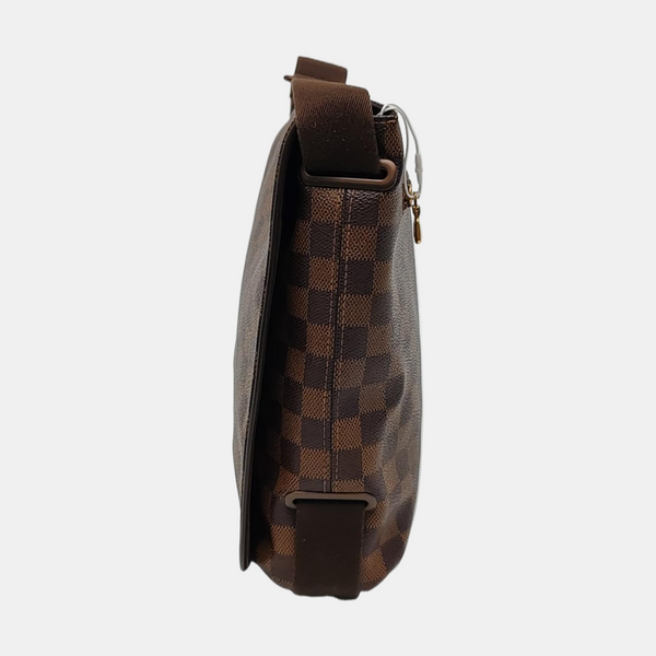 DISTRICT MM Damier Ebene Coated Canvas Brown