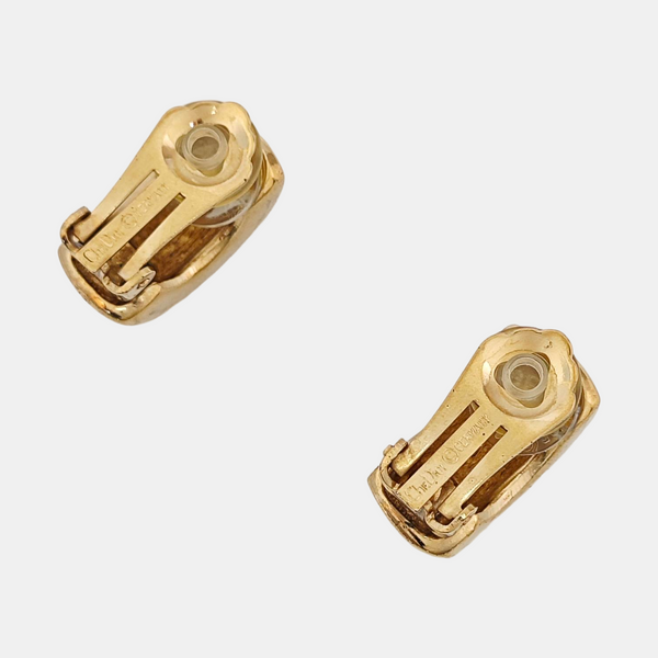 Metal Gold Clip On Earrings