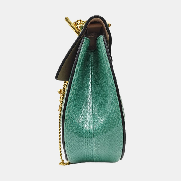 Drew Medium Calfskin Green