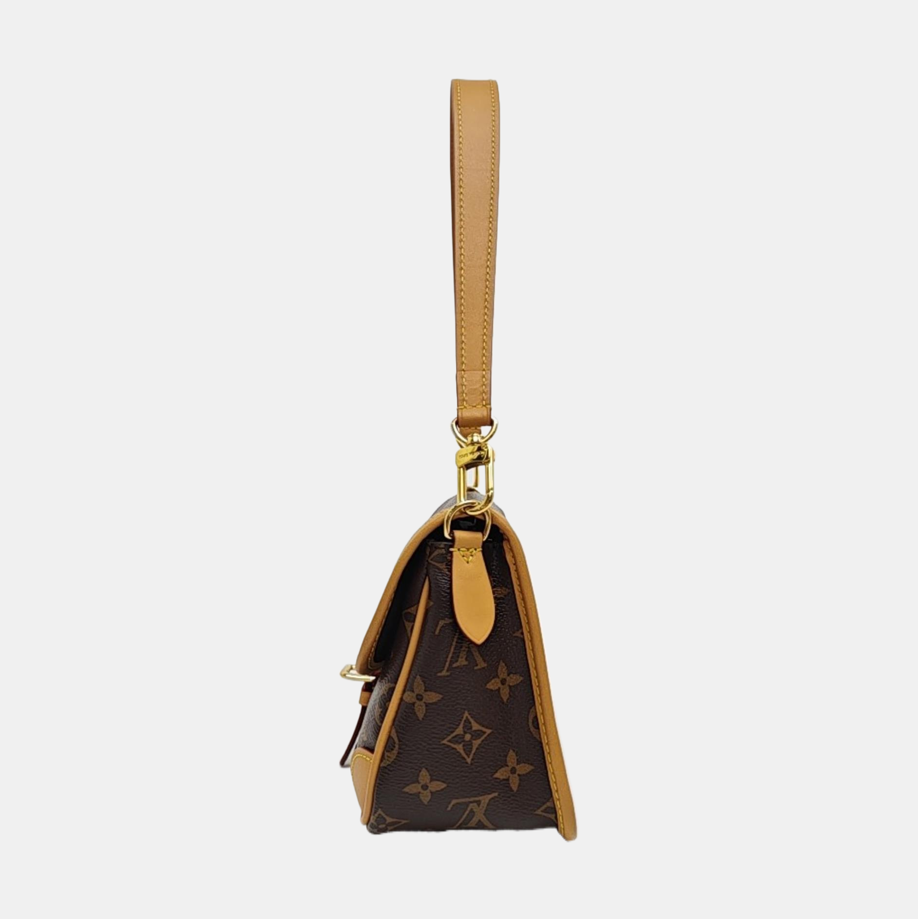 DIANE Monogram Coated Canvas Brown