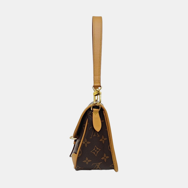 DIANE Monogram Coated Canvas Brown