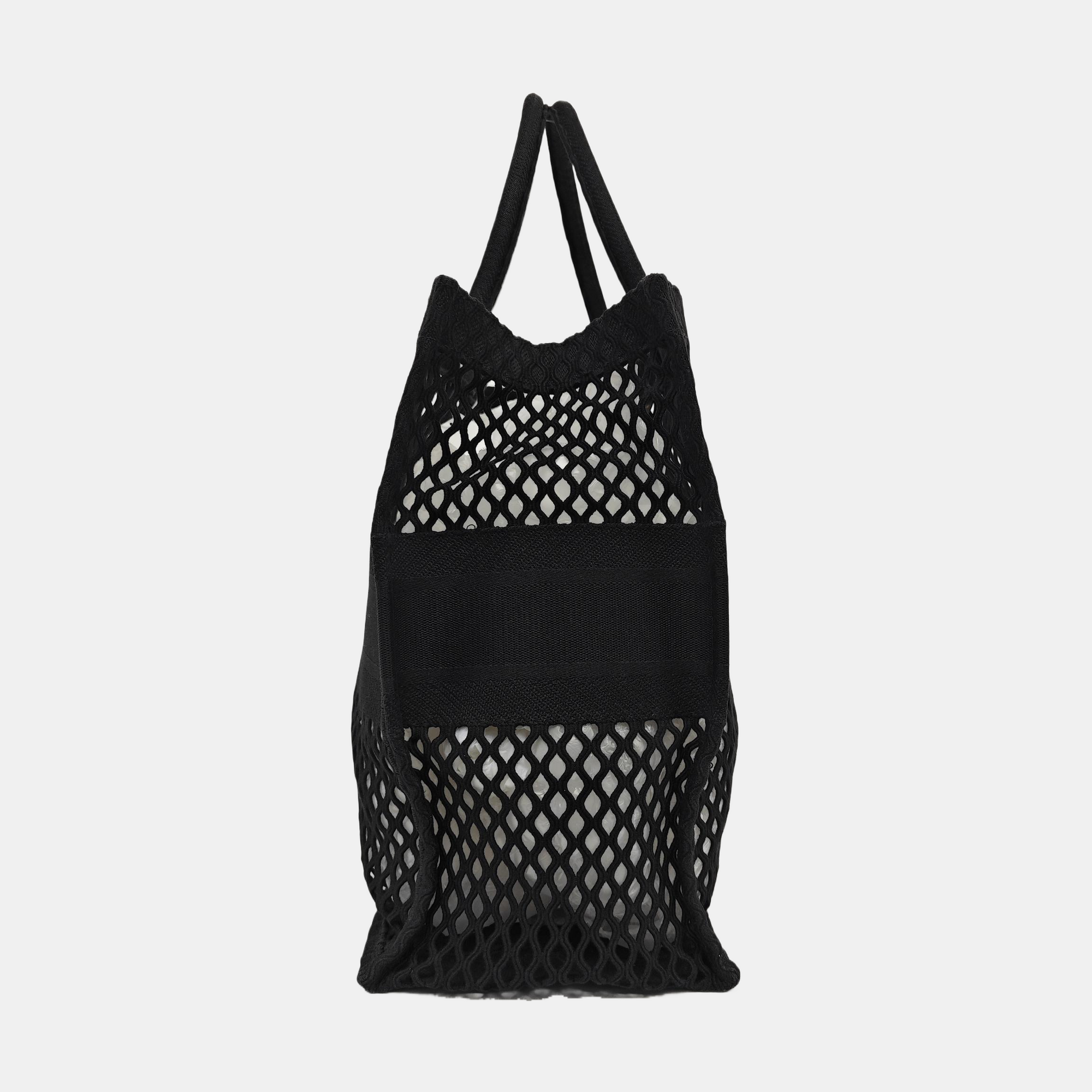Authenticated pre-owned  Book Tote Large Mesh Black - Tote Bag at Looply