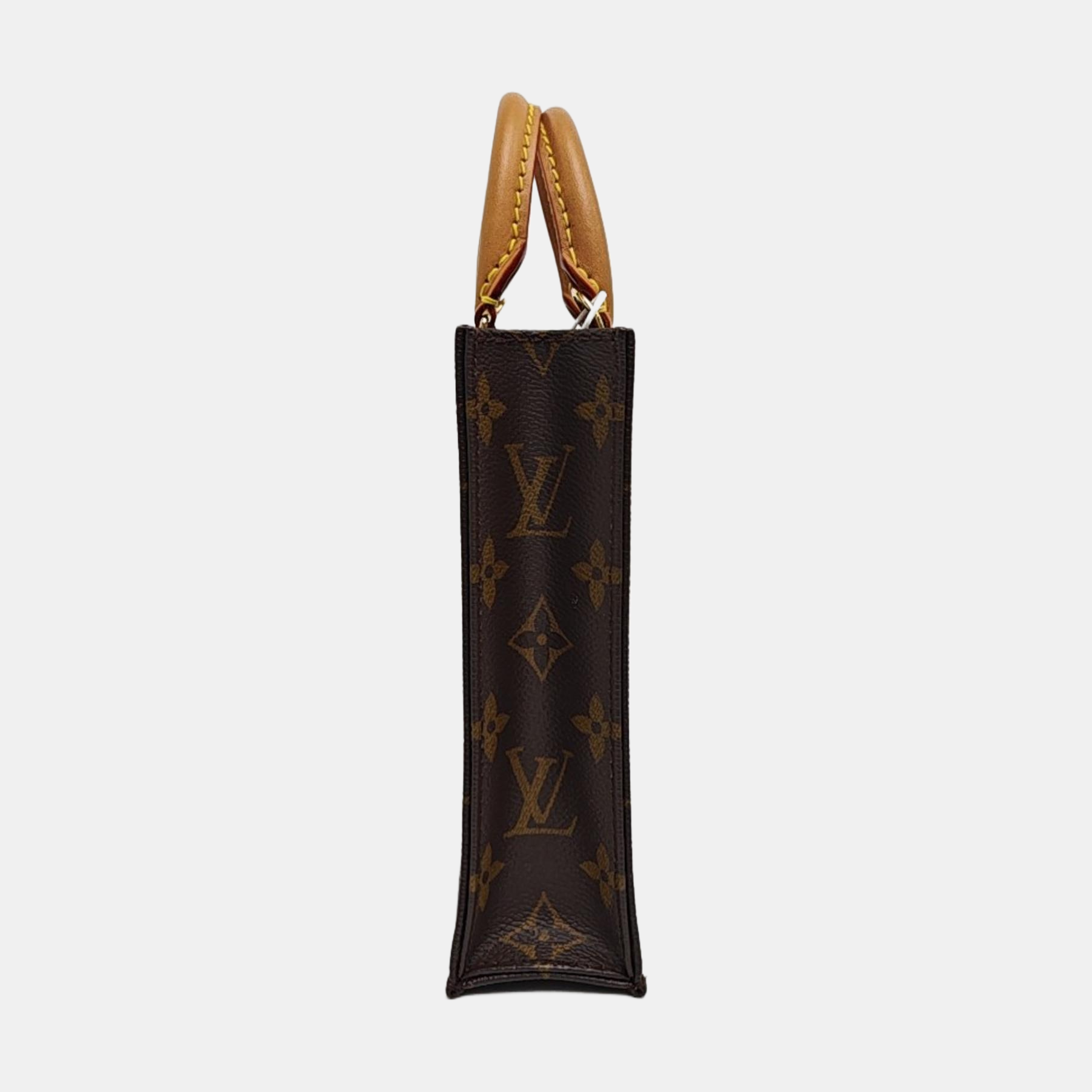 SAC PLAT Mini Monogram Coated Canvas Brown
