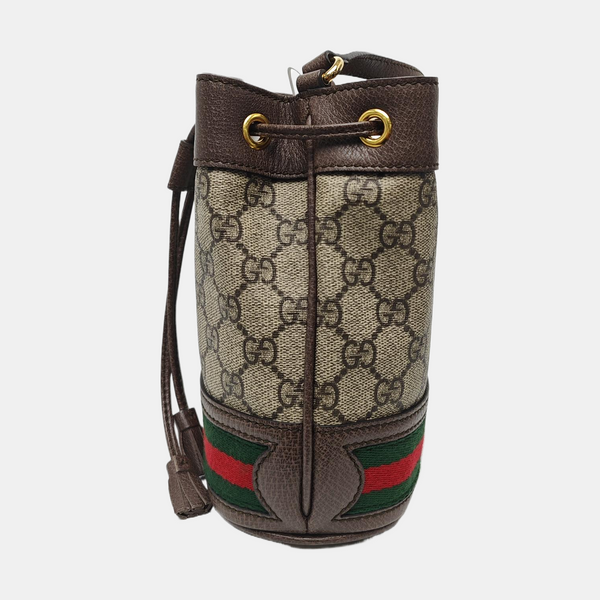 Ophidia Mini Monogram Coated Canvas Beige
