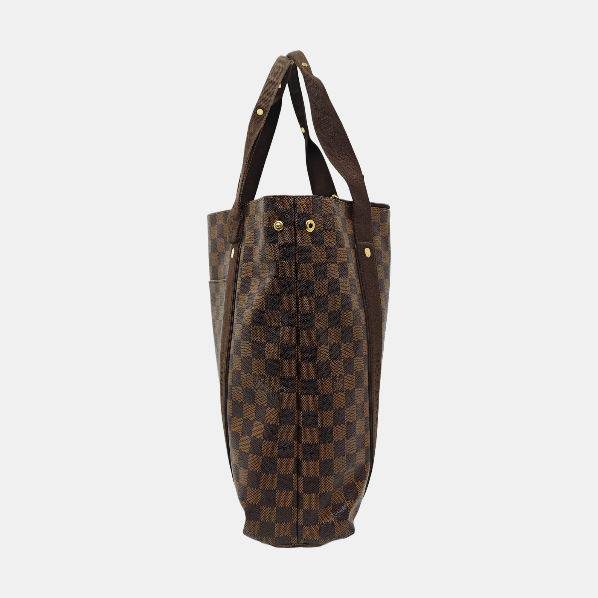 VINTAGE BEAUBOURG Damier Ebene Coated Canvas Brown