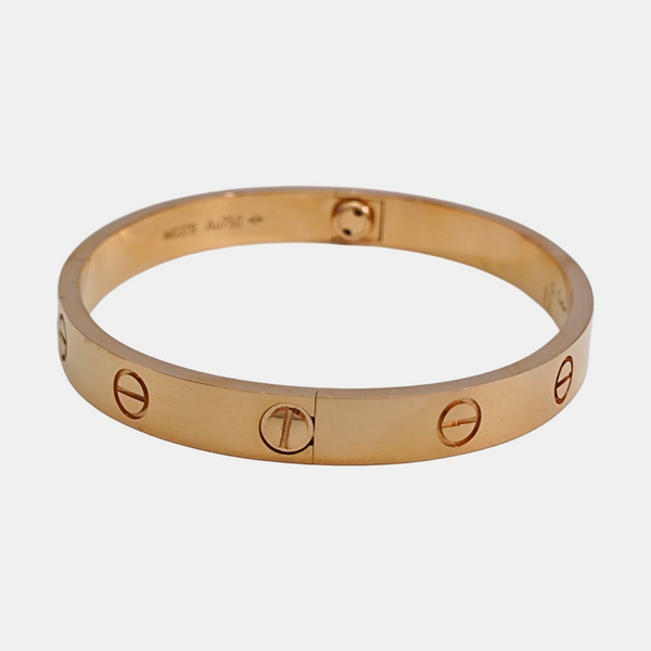 LOVE 18k Rose Gold Bangle