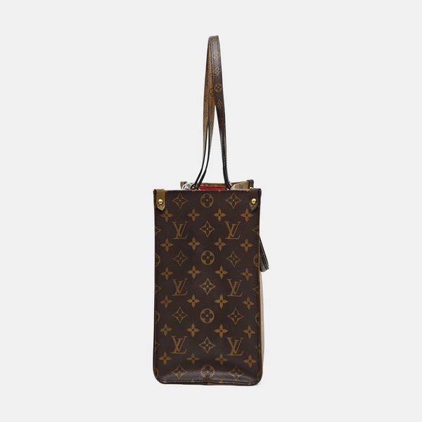 ONTHEGO MM Monogram Coated Canvas Brown