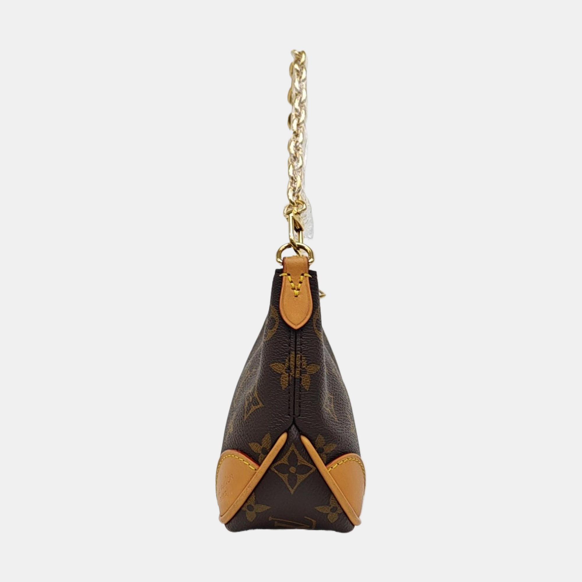 BOULOGNE Nano Monogram Coated Canvas Brown