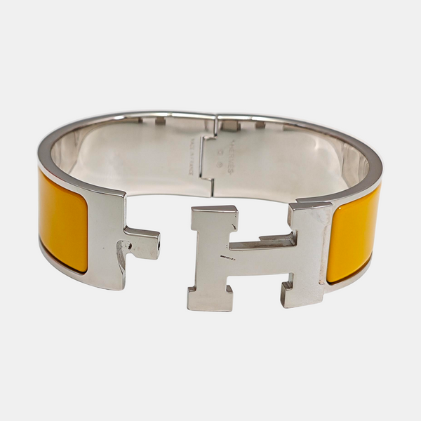 Clic Clac H Metal Silver Bangle
