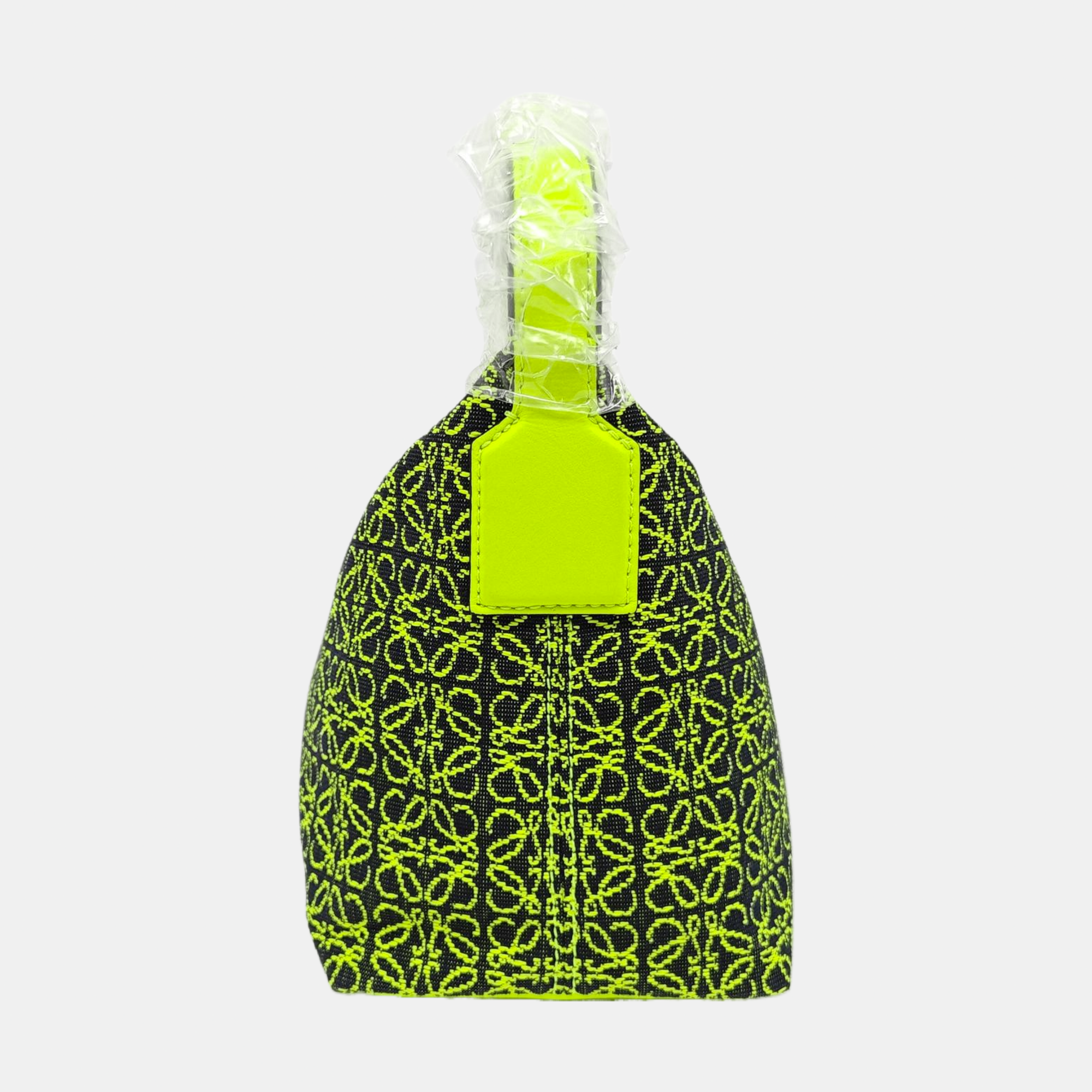 Fabric Top Handle Bag Small Yellow