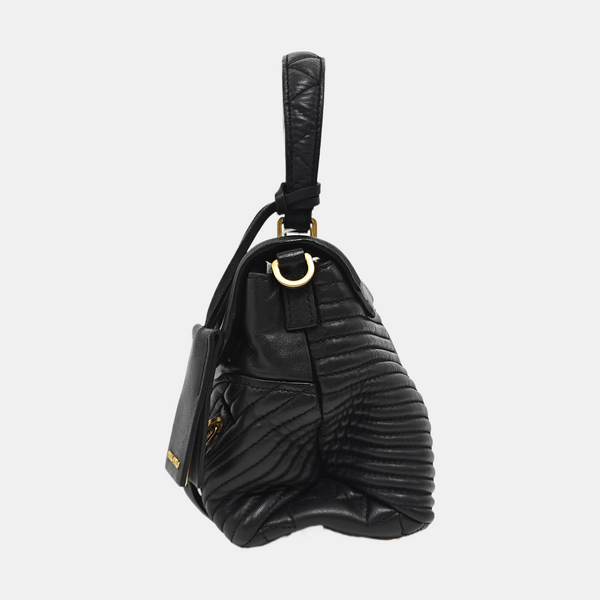 Dahlia Quilted Lambskin Black