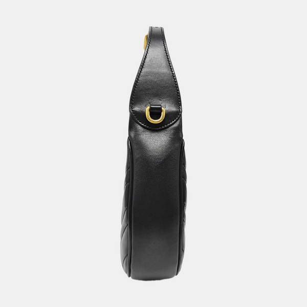 GG Marmont Mini Quilted Calfskin Black