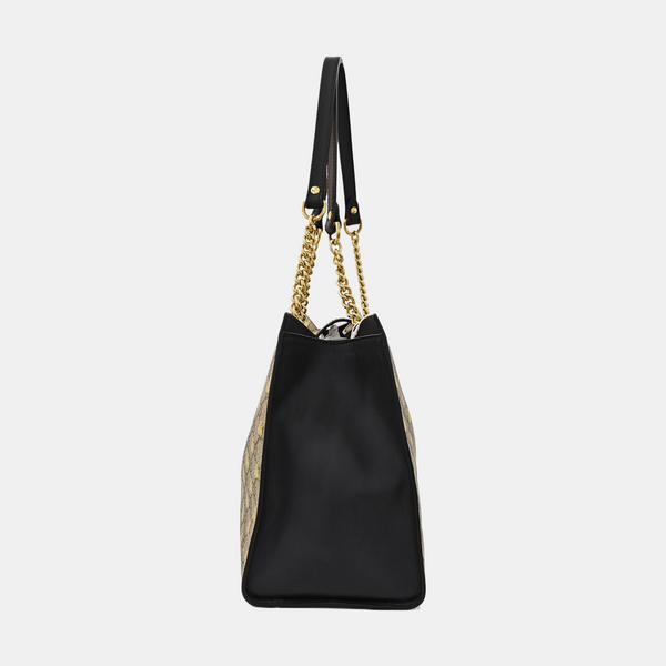 Padlock Medium Monogram Coated Canvas Brown