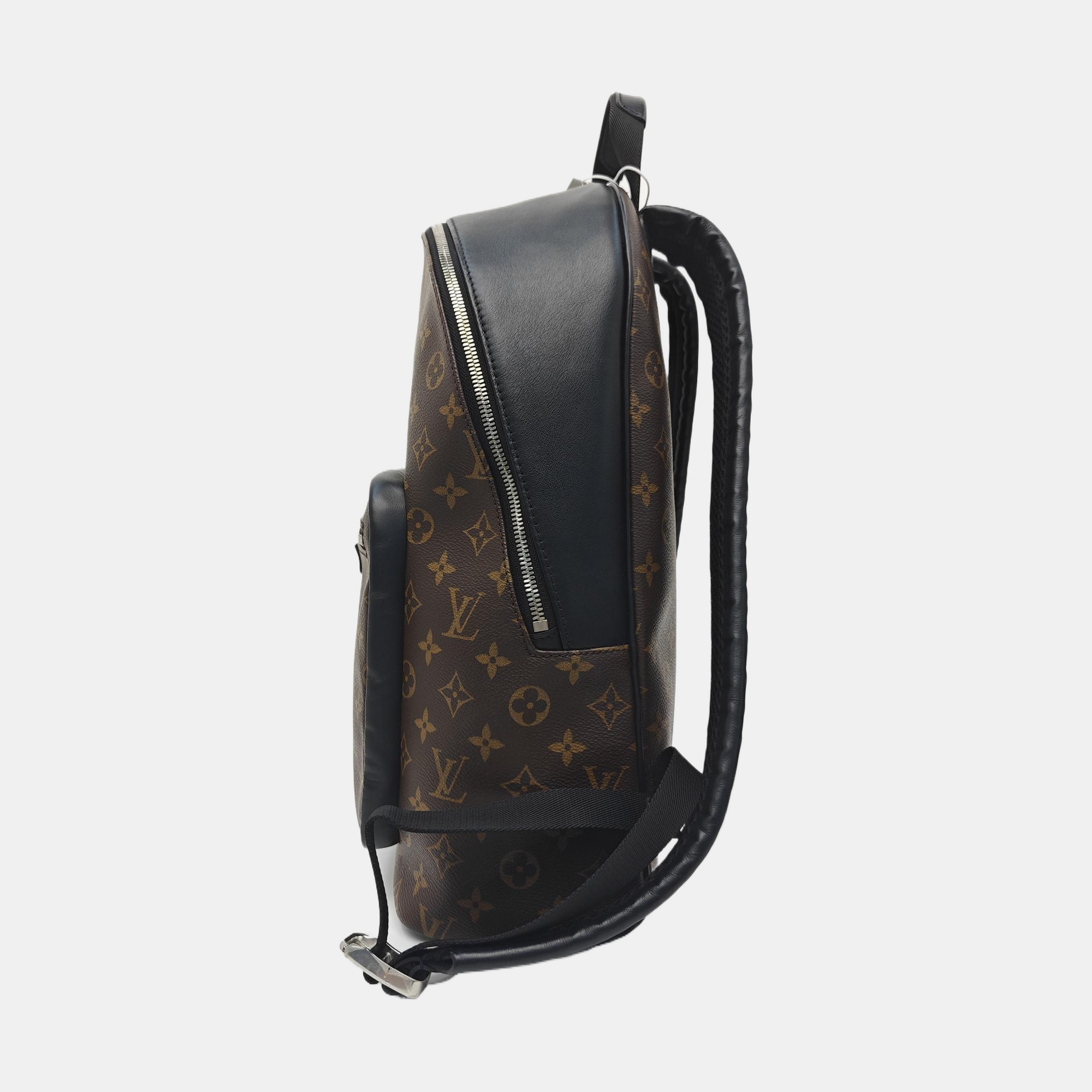 JOSH Monogram Coated Canvas Brown