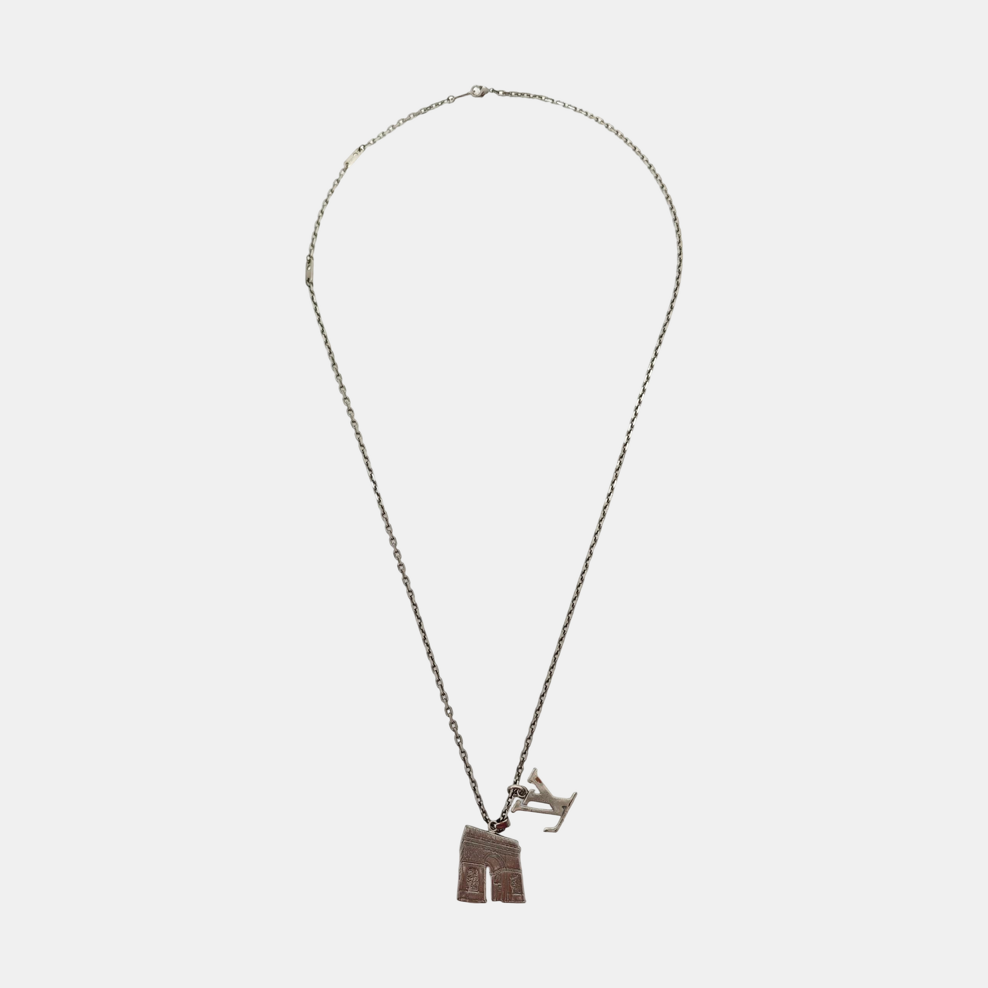 LV ARC Metal Silver Necklace