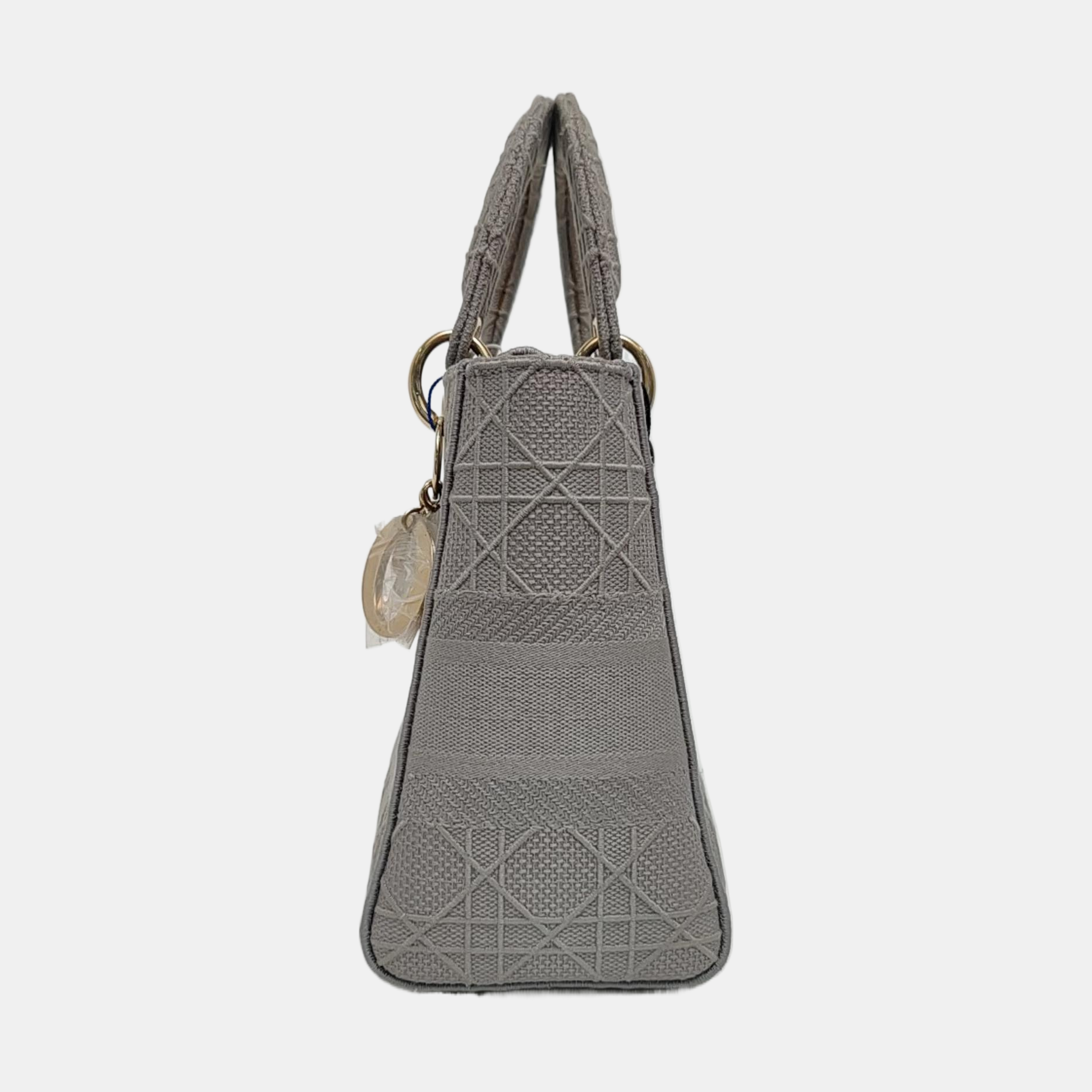 Lady D-Lite Cannage Canvas Gray