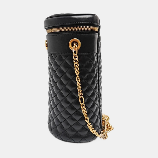 Zumi Quilted Calfskin Black