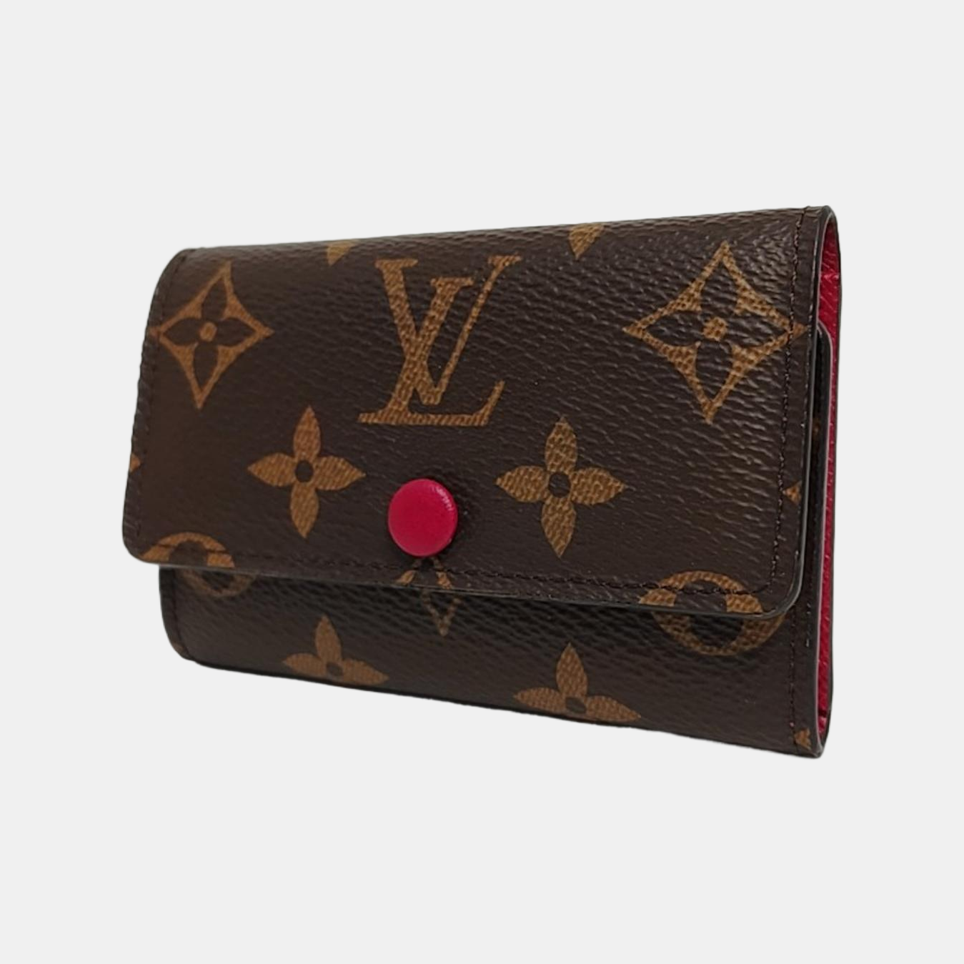 Monogram Coated Canvas Key Pouch Brown