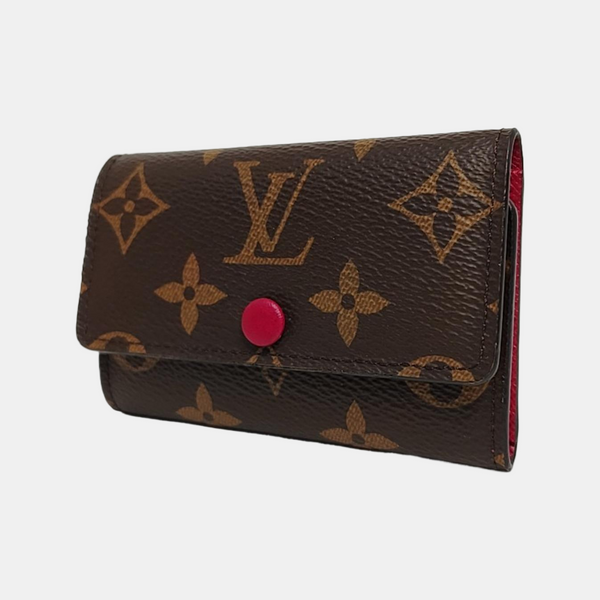 Monogram Coated Canvas Key Pouch Brown