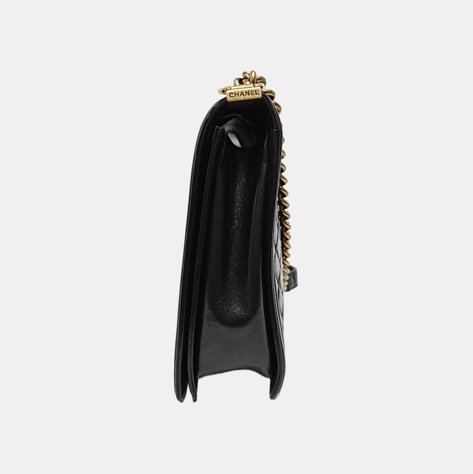 BOY CHANEL Maxi Quilted Calfskin Black