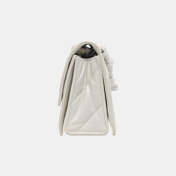 Hourglass Small Quilted Lambskin White