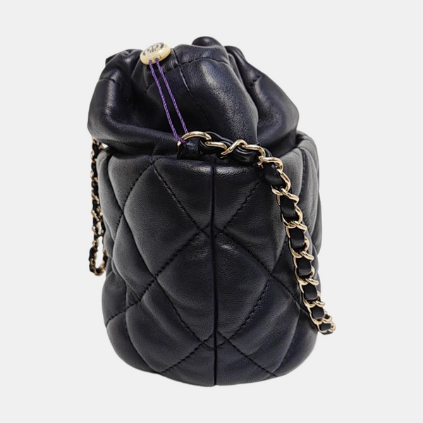 Quilted Lambskin Blue
