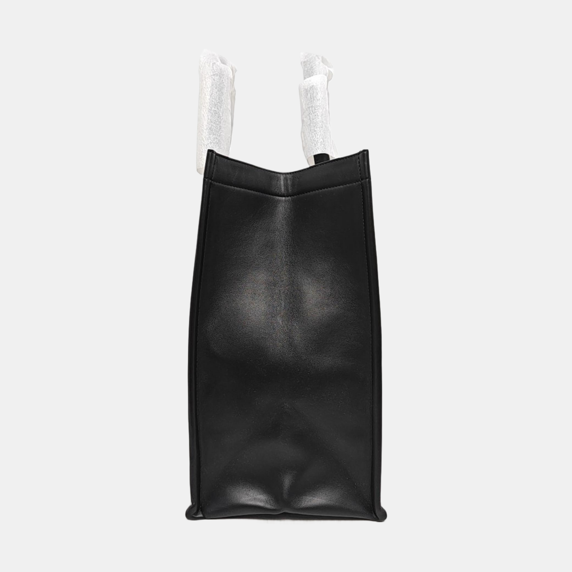 Book Tote Large Cannage Calfskin Black