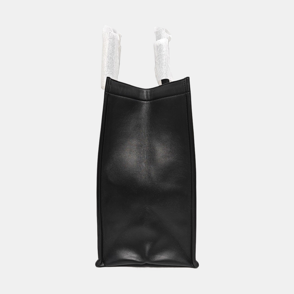 Book Tote Large Cannage Calfskin Black