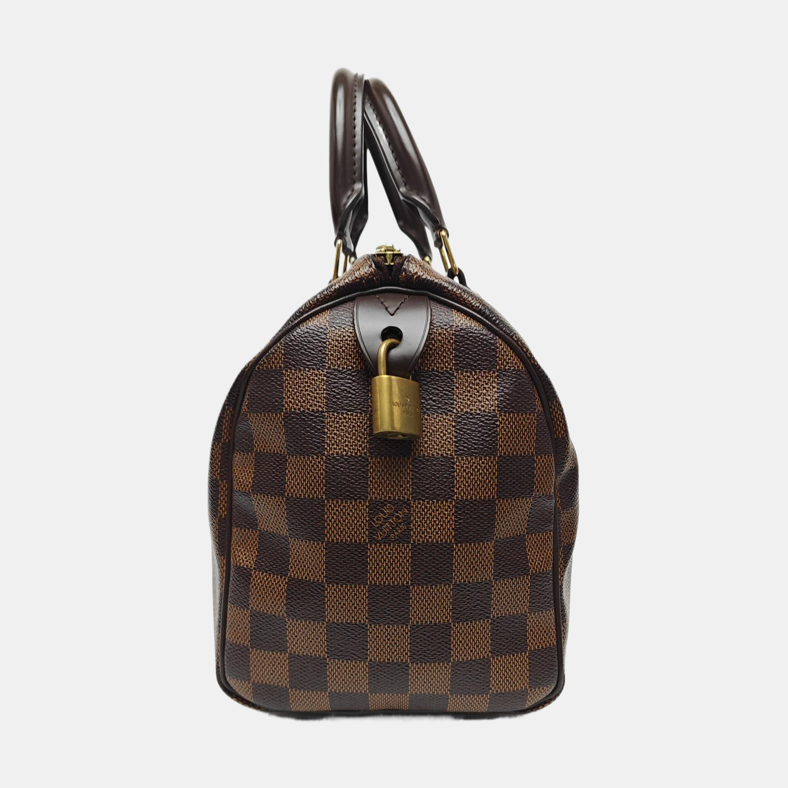 SPEEDY 25 Damier Ebene Coated Canvas Brown